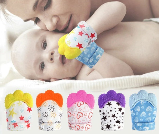 Soft Silicone Baby Teething Mitten