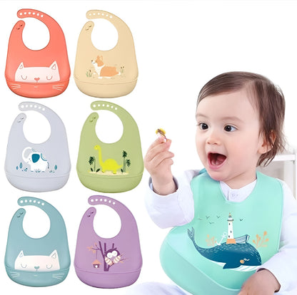 Waterproof Baby Silicone Bibs