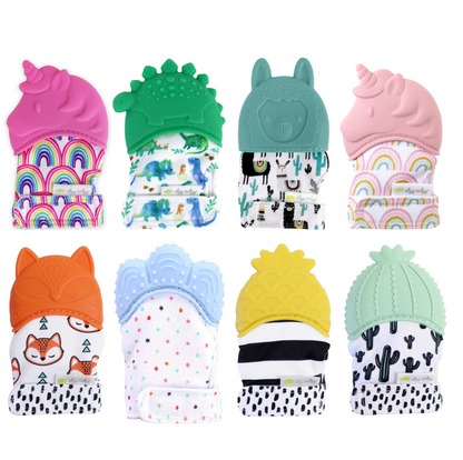 Soft Silicone Baby Teething Mitten