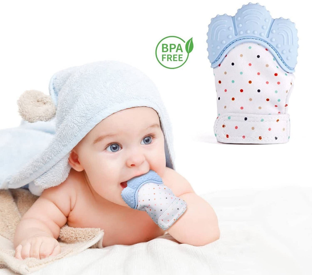 Soft Silicone Baby Teething Mitten